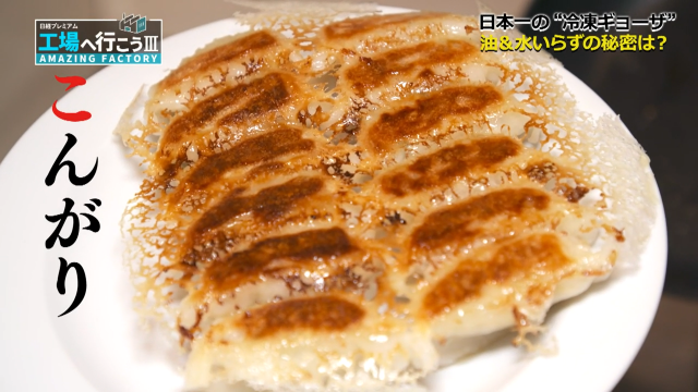 こんがりしたギョーザ